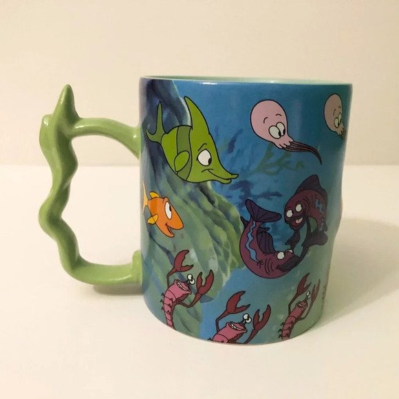 Disneys The  Little Mermaid Sebastian and Sea Creatures Coffee Mug Cup - Picture 4 of 13